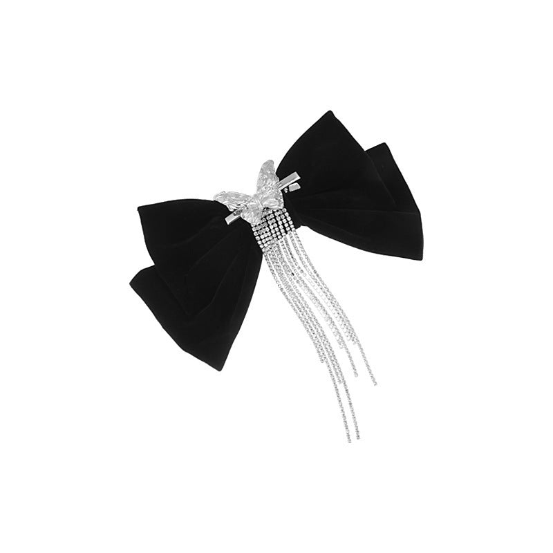 Velvet Black Bow