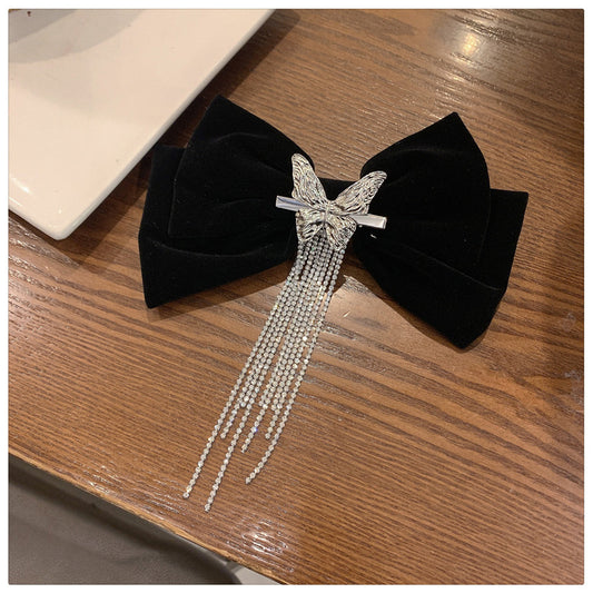 Velvet Black Bow